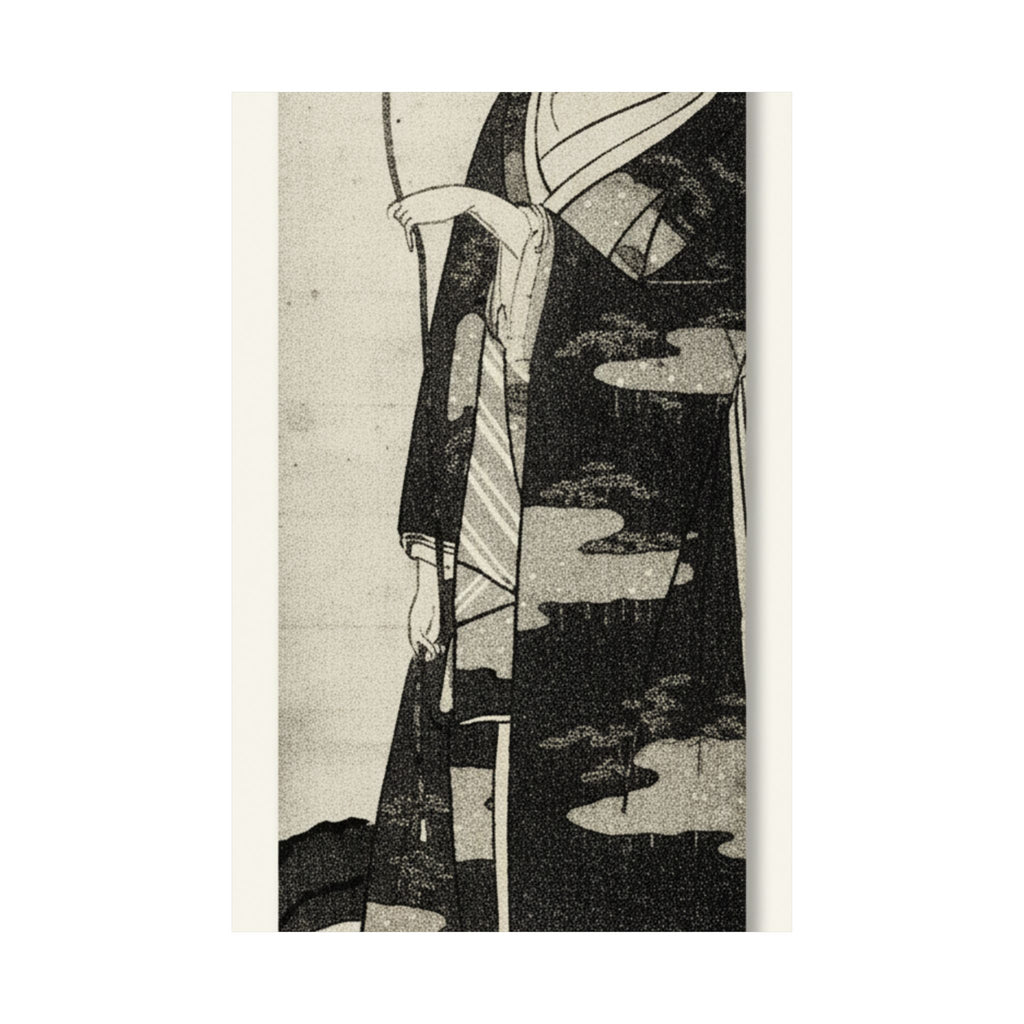 Ecommerce Main — A Woman Playing With A Monkey Which Has Climbed A Tree — Matte Poster