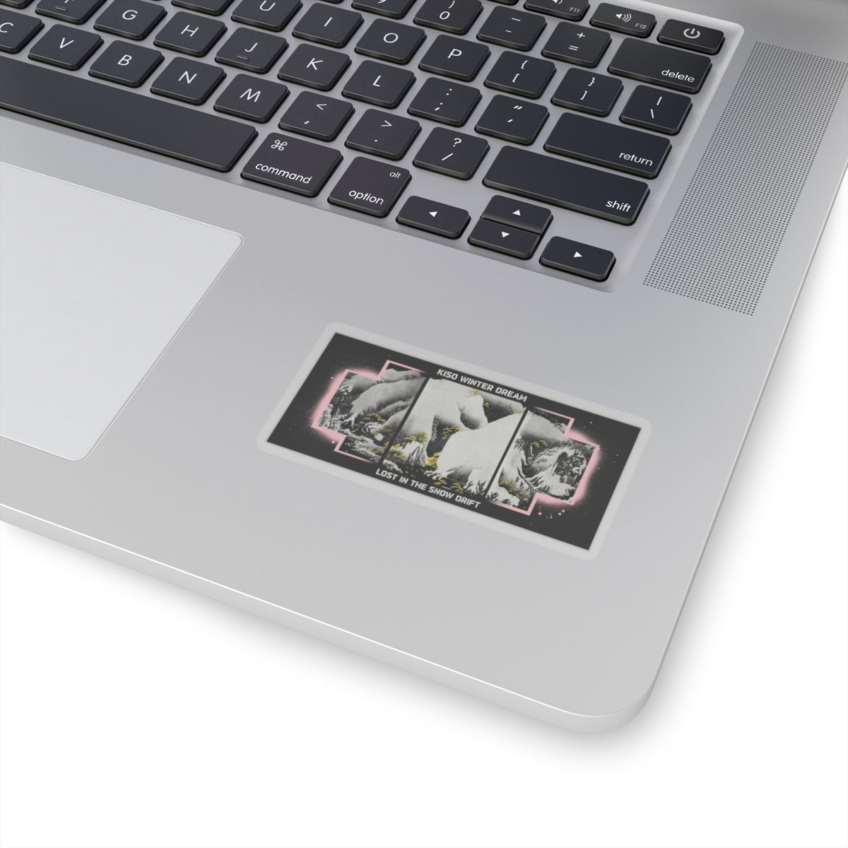 Streetwear Collage — Kiso Gorge In The Snow — Kiss-Cut Sticker