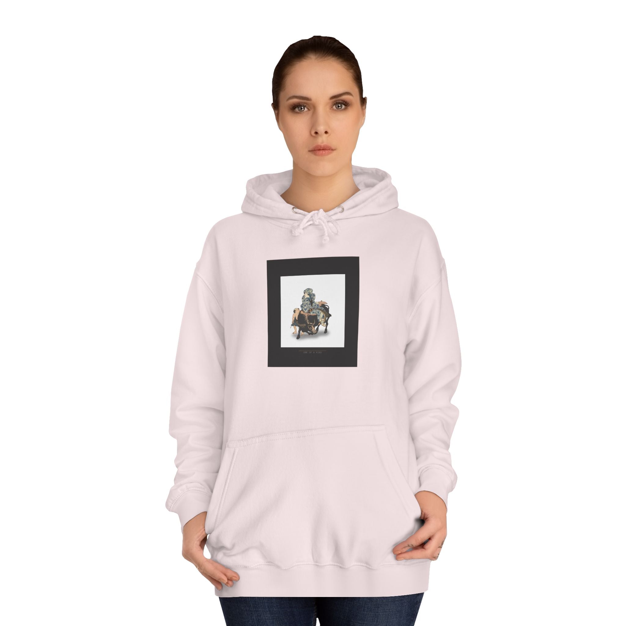 Ukiyo-e Sage Riding an Ox Woodblock Print Hoodie