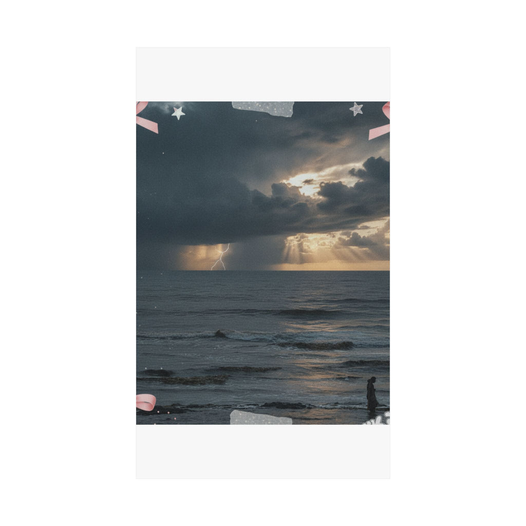 Dramatic Storm — Person — Matte Poster