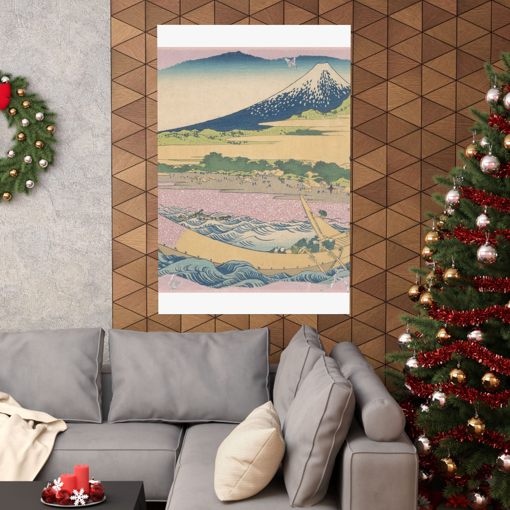 Scenic Nature — Tago Bay Near Ejiri On The Tōkaidō (Tōkaidō Ejiri Tago No Ura Ryaku Zu), From Th — Matte Poster