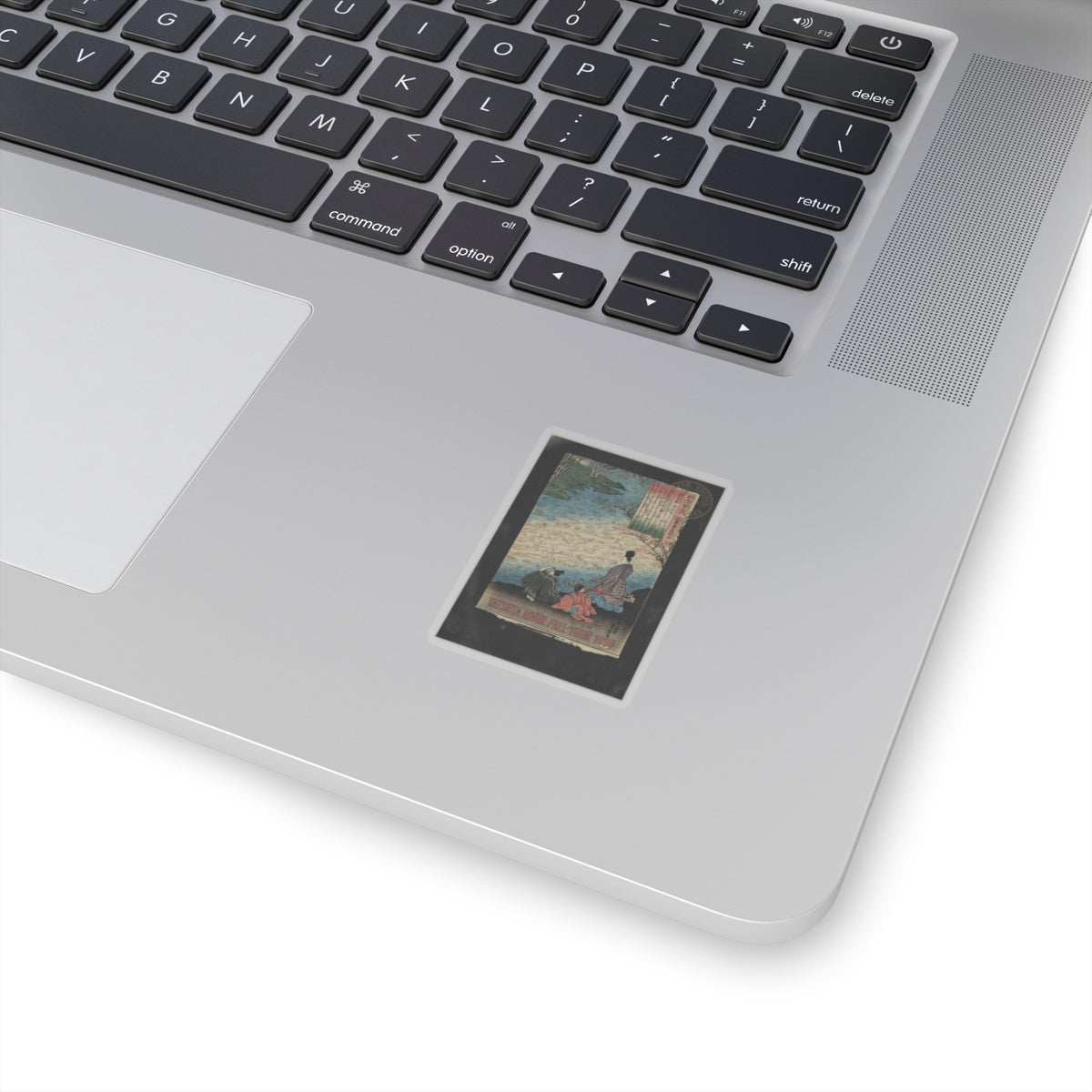 Vintage Bootleg — Poet With Two Pages On The Banks Of The Tatsuta — Kiss-Cut Sticker