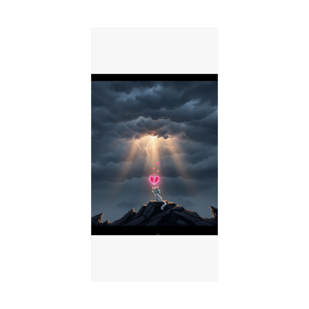 Dramatic Storm — Cat — Matte Poster
