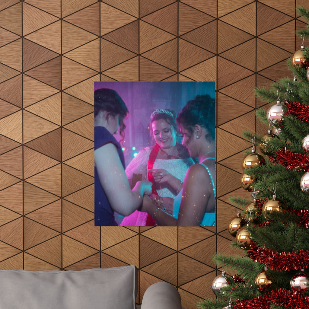 Neon Noir — Person — Matte Poster