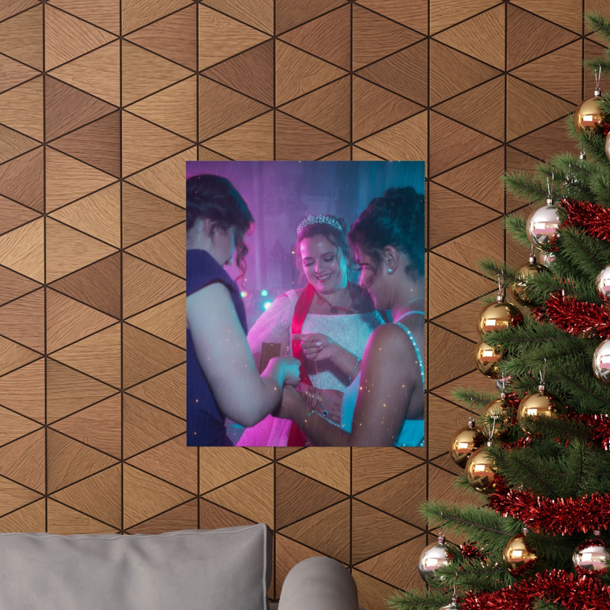 Neon Noir — Person — Matte Poster
