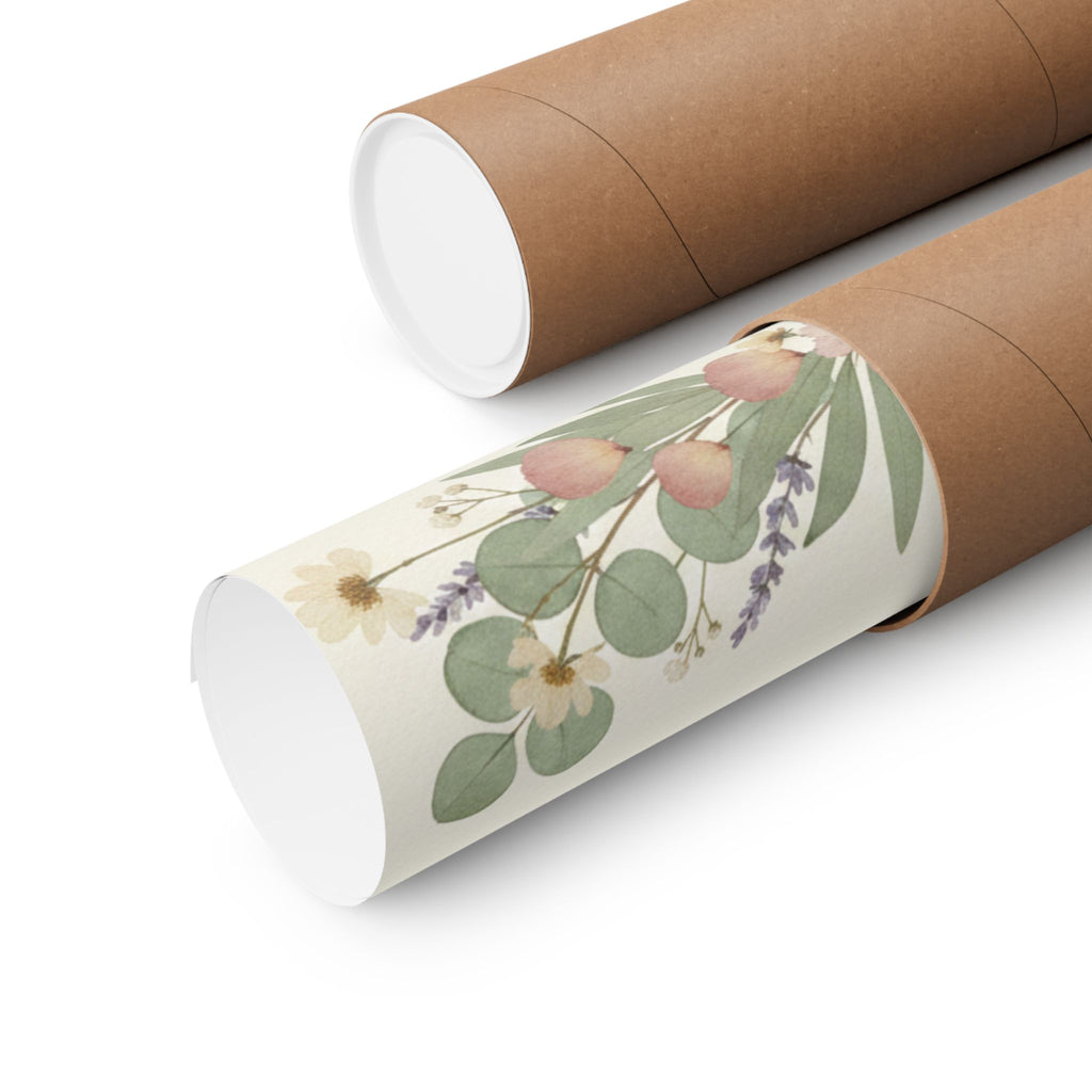 Pressed Lavender & Eucalyptus Garland Matte Poster