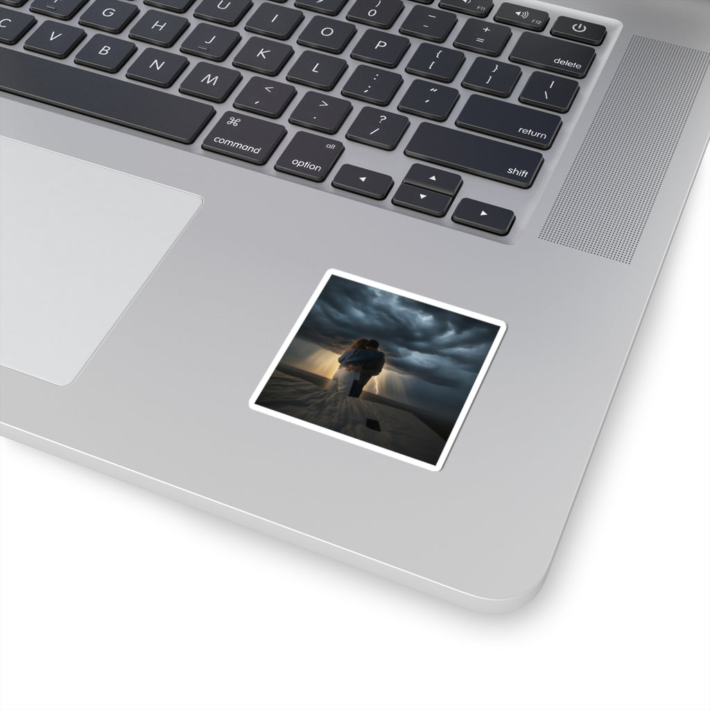Dramatic Storm — Person — Kiss-Cut Sticker
