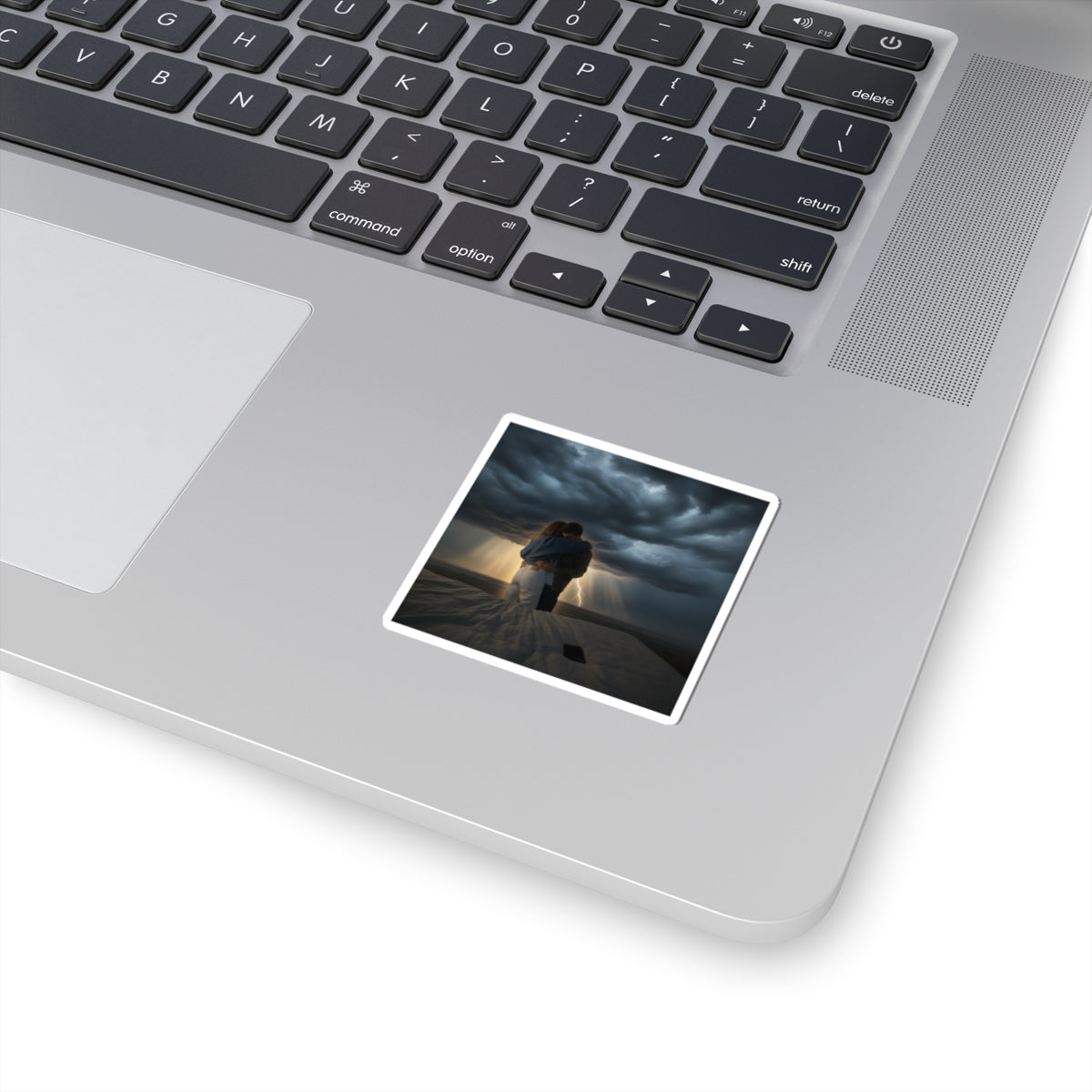Dramatic Storm — Person — Kiss-Cut Sticker