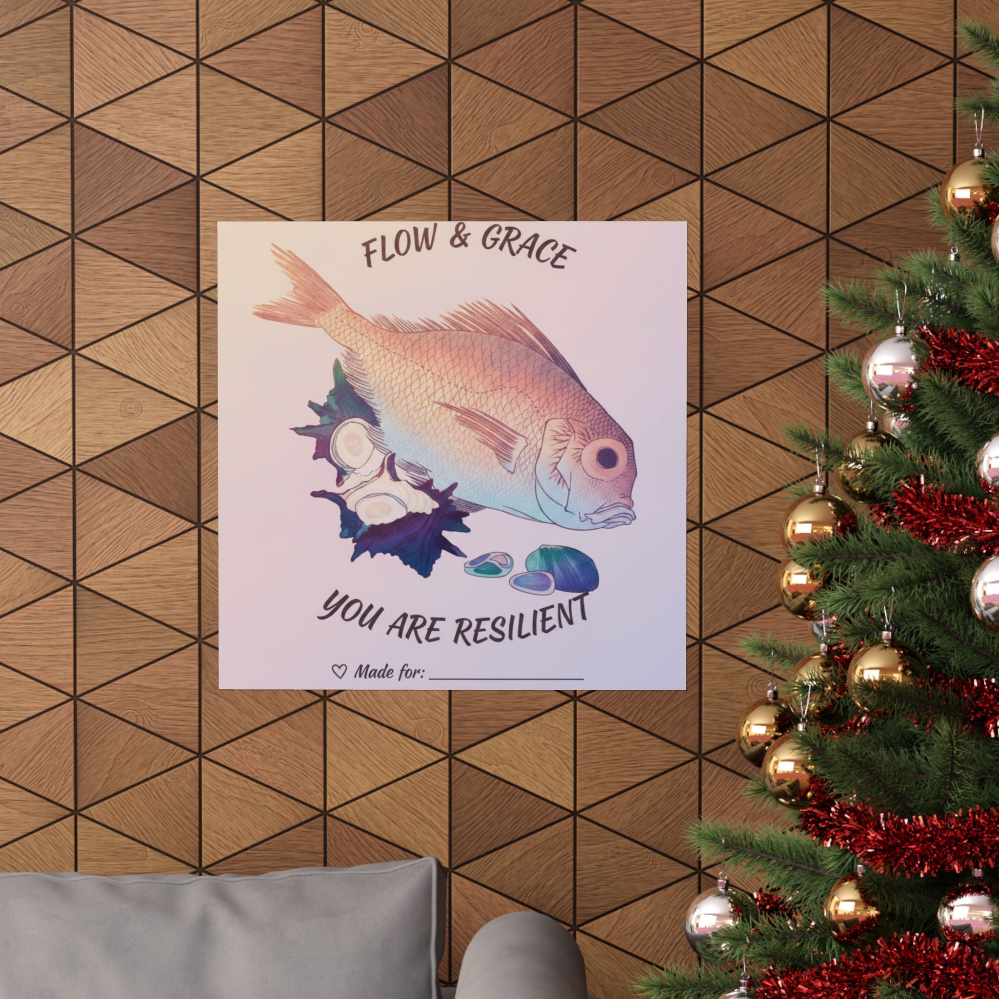 Affirmation — Tai Fish And Top-Shells — Matte Poster