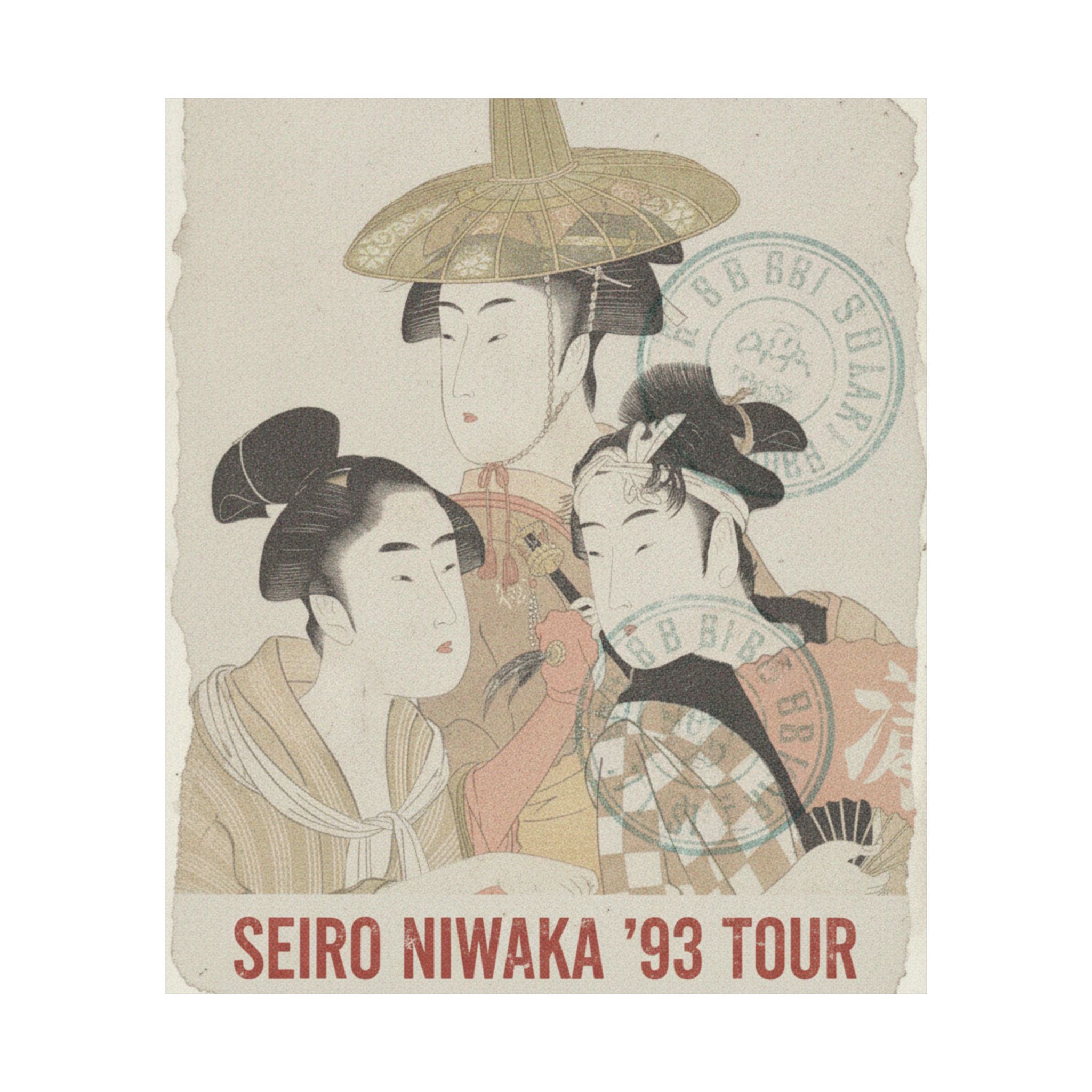 Vintage Bootleg — Seiro Niwaka Onna Geisha No Bu Tojin Shishi Sumo — Matte Poster