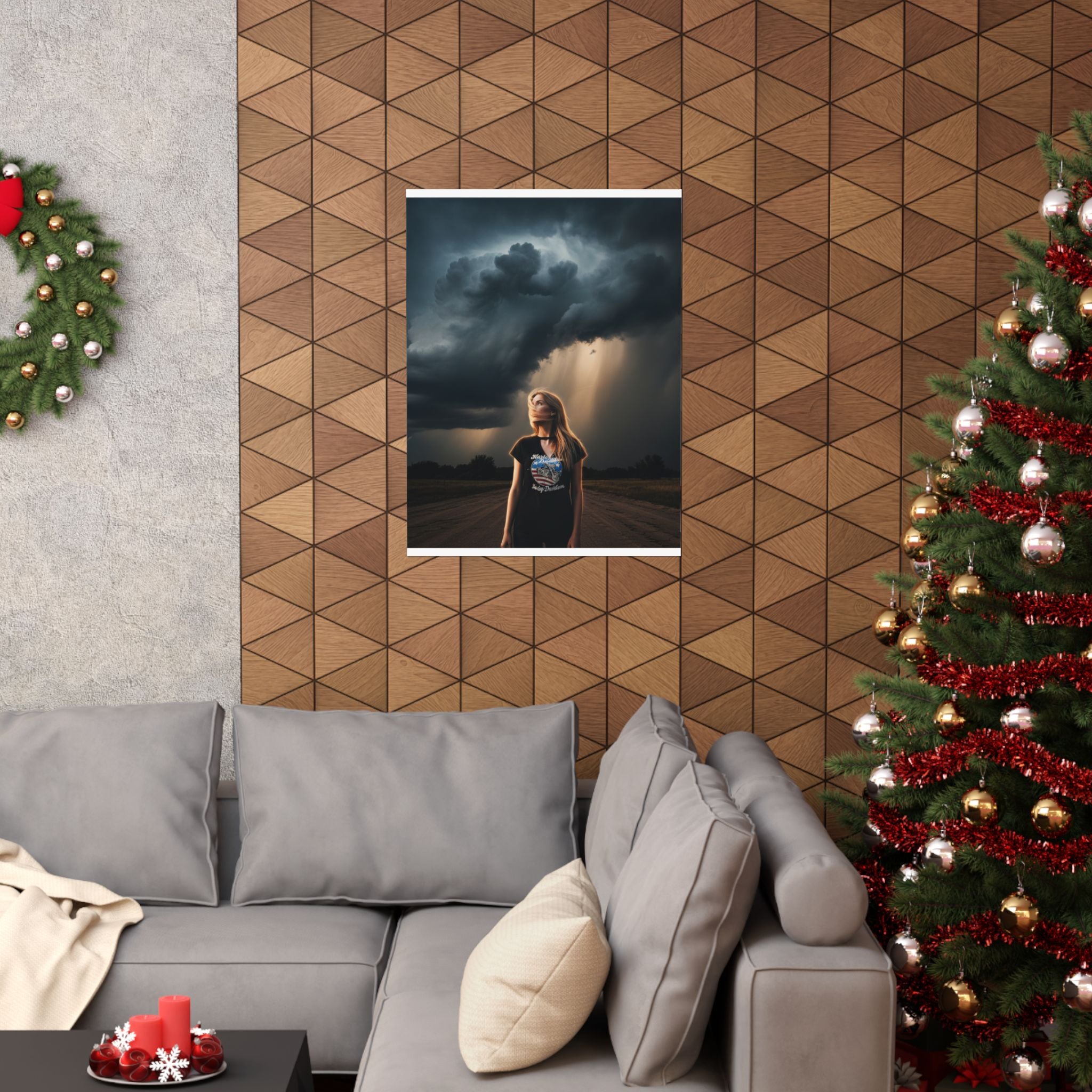 Dramatic Storm — Person — Matte Poster