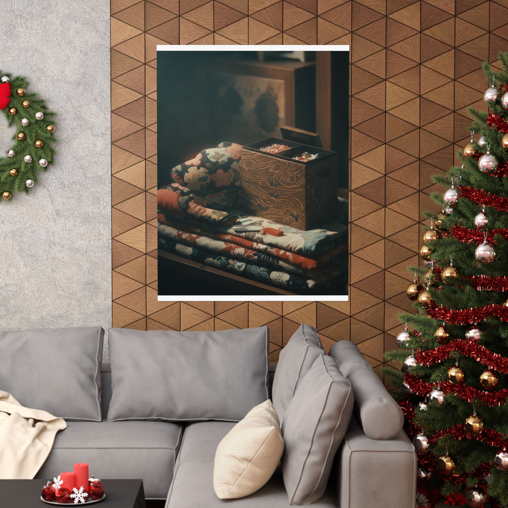 Cinematic — Lady'S Work-Box And Bed Clothing — Matte Poster