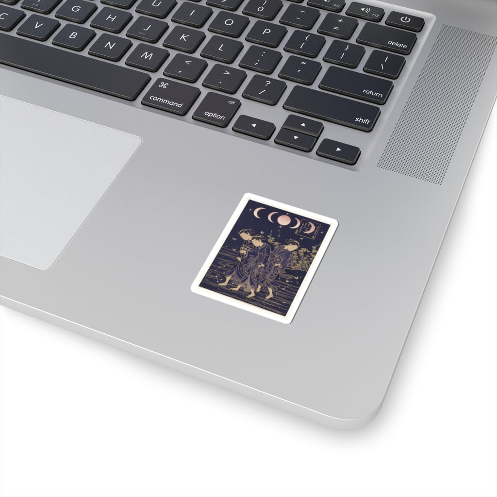 Celestial — The Tama River At Ide, Yamashiro Province — Kiss-Cut Sticker