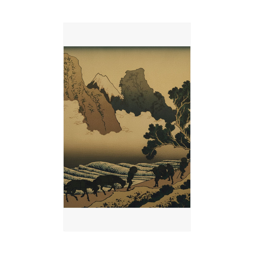 Scenic Nature — View From The Other Side Of Fuji From The Minobu River (Minobugawa Ura Fuji), Fr — Matte Poster