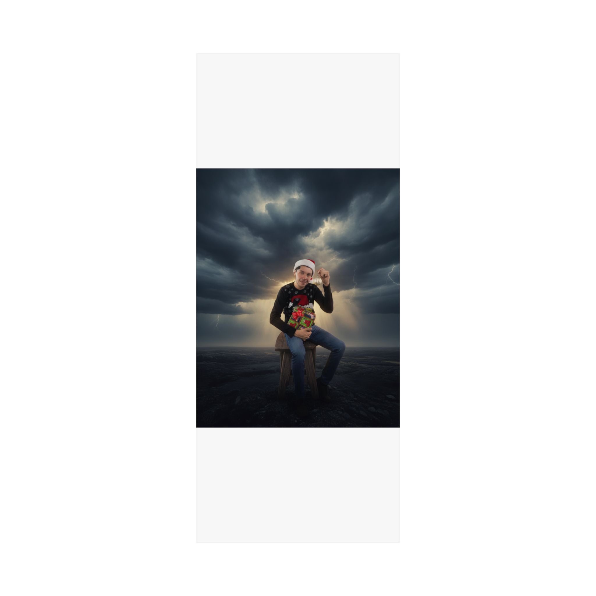 Dramatic Storm — Person — Matte Poster