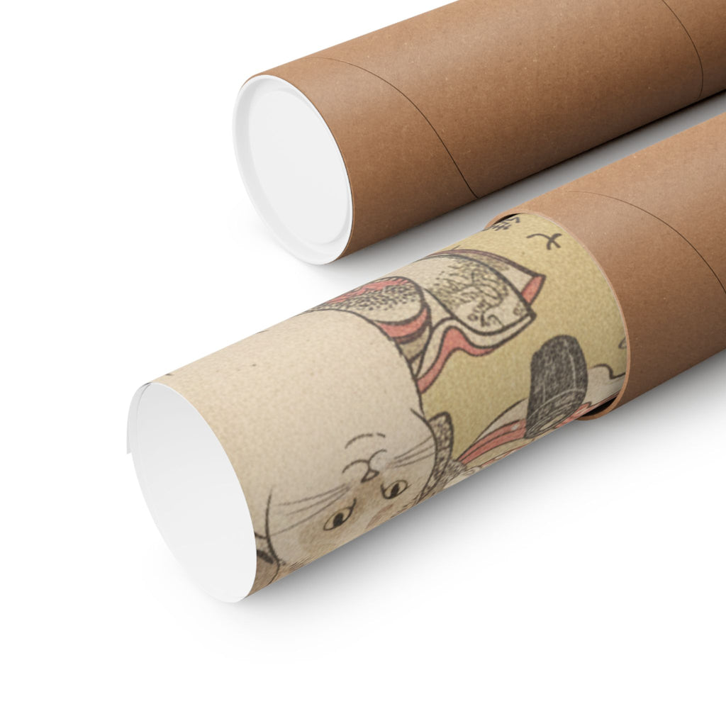 Botanical — Four Oiran Of The House Called Kadokana-Ya Playing The Game Of Ko-Awase (Incense — Matte Poster