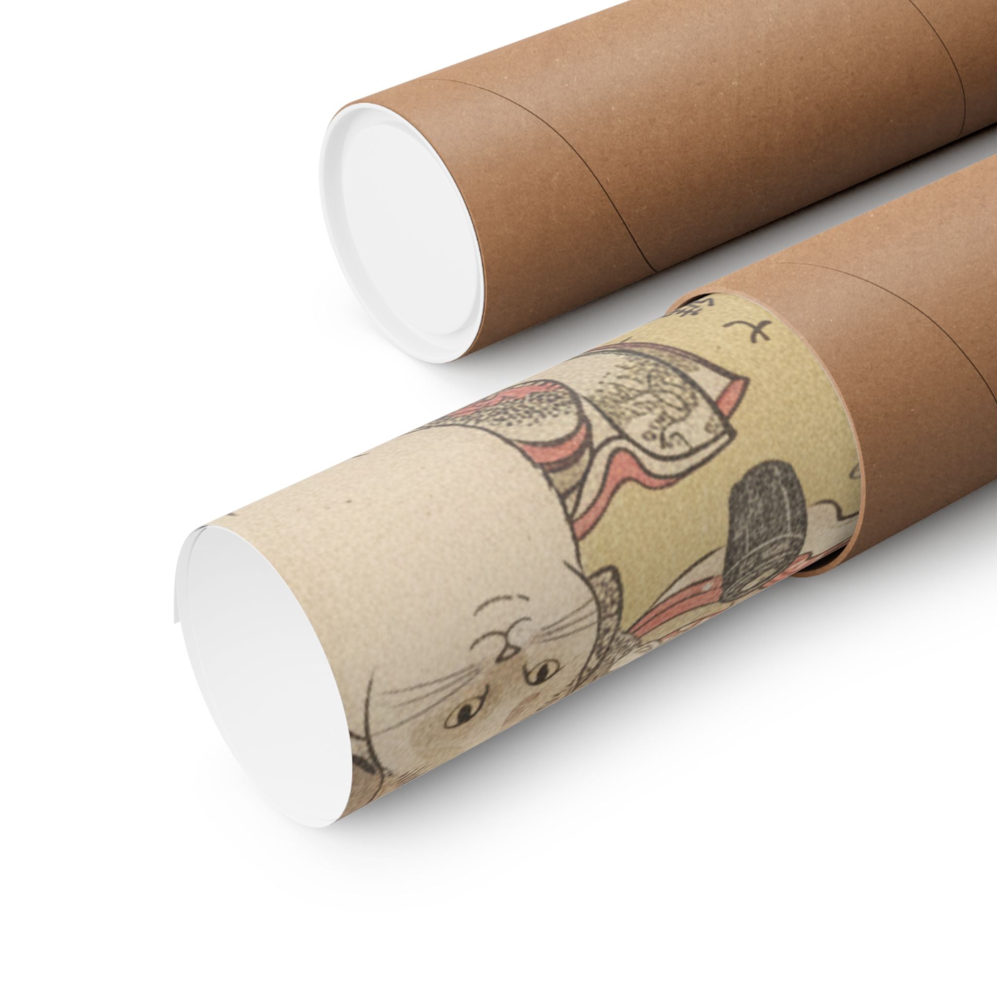Botanical — Four Oiran Of The House Called Kadokana-Ya Playing The Game Of Ko-Awase (Incense — Matte Poster