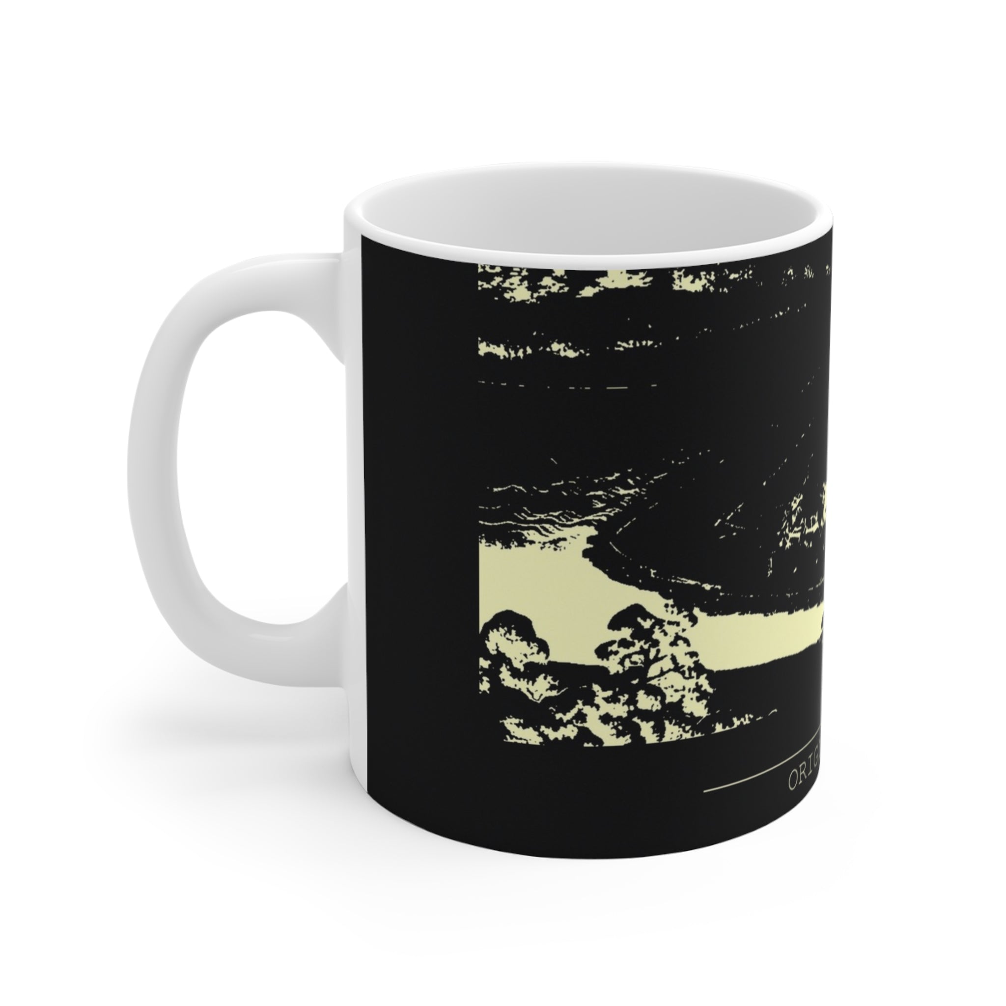 Minimalist Single Ink Design Coffee Mug