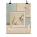Product Marketing — The Courtesan Takao Leaving Against A Window — Matte Poster
