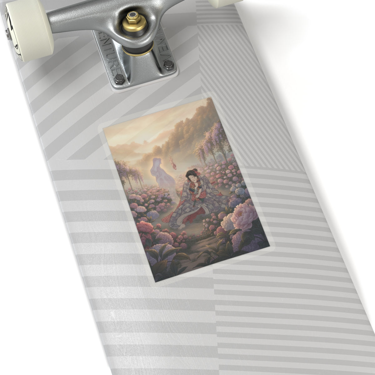 Scenic Nature — Toriyama Akinari Terutada With Ghost; (The Lavender Chapter) — Kiss-Cut Sticker