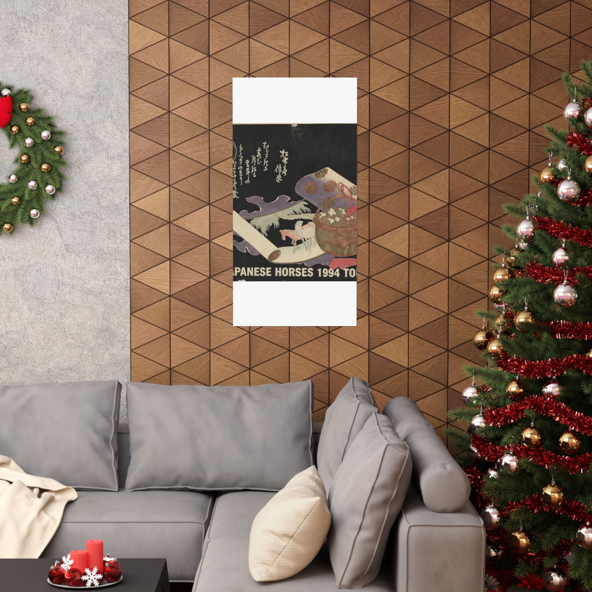 Vintage Bootleg — Scroll Painting Of Horse — Matte Poster