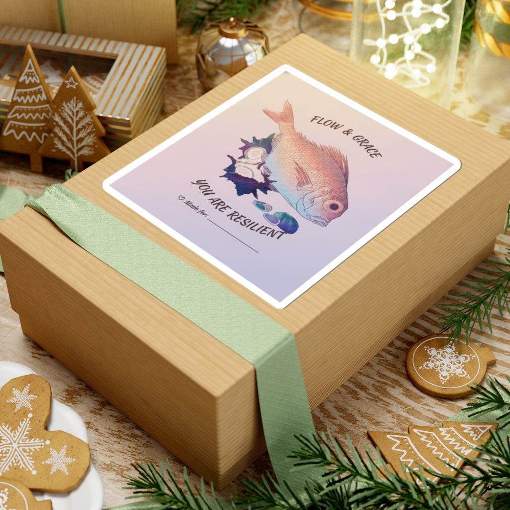 Affirmation — Tai Fish And Top-Shells — Kiss-Cut Sticker