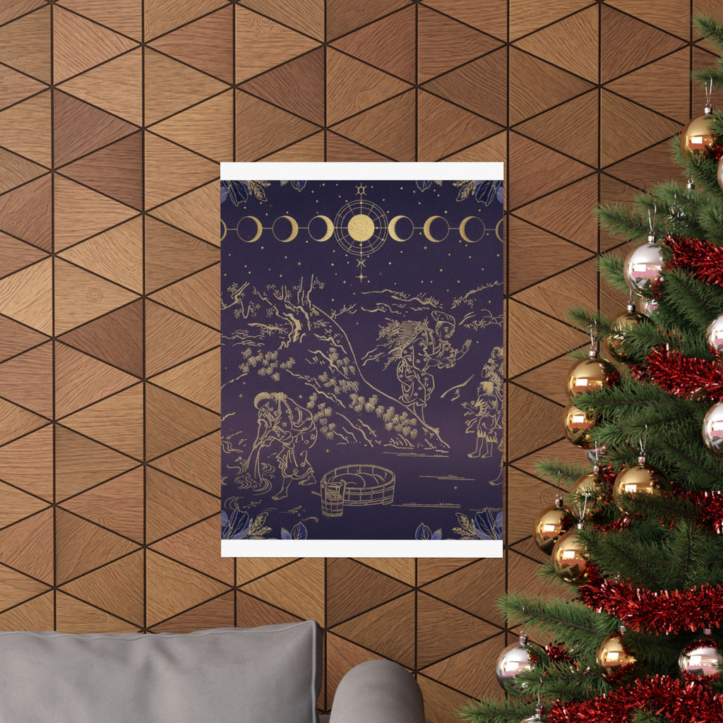 Celestial — Fagot–Gatherer Finds Boy With Sparrow — Matte Poster