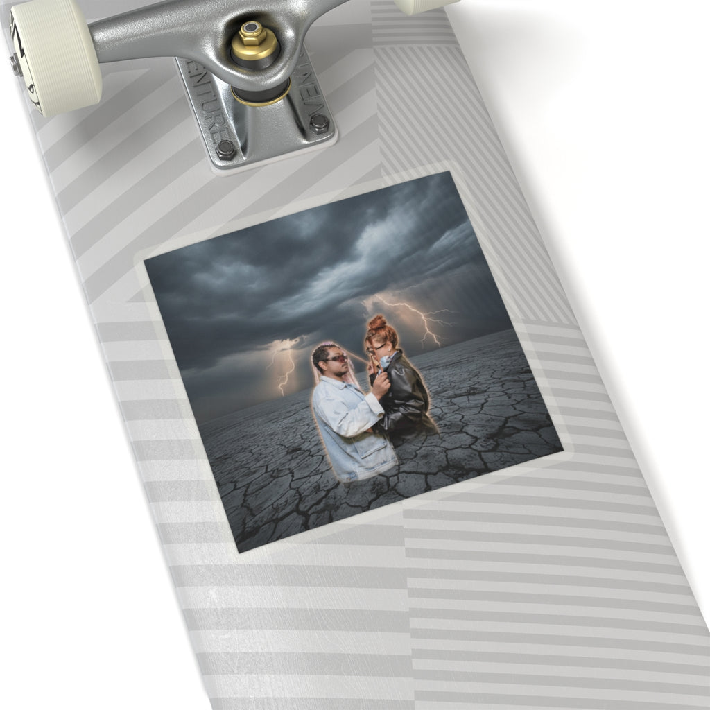Dramatic Storm — Person — Kiss-Cut Sticker