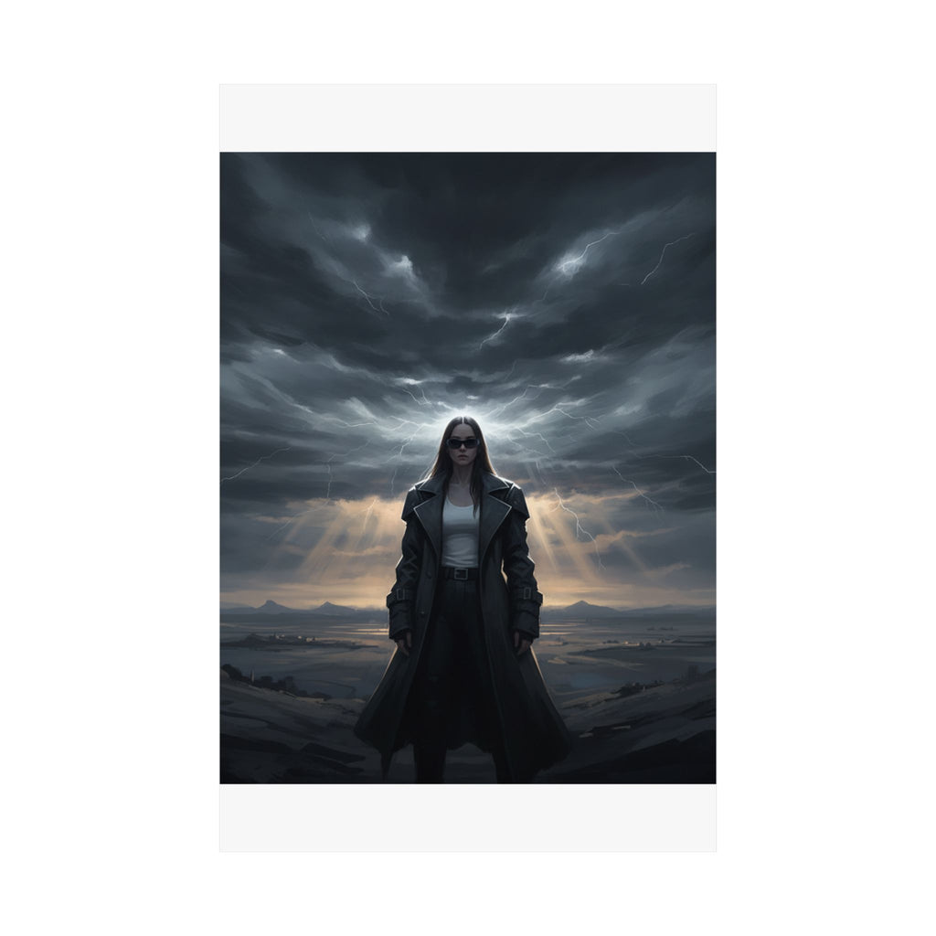 Dramatic Storm — Person — Matte Poster