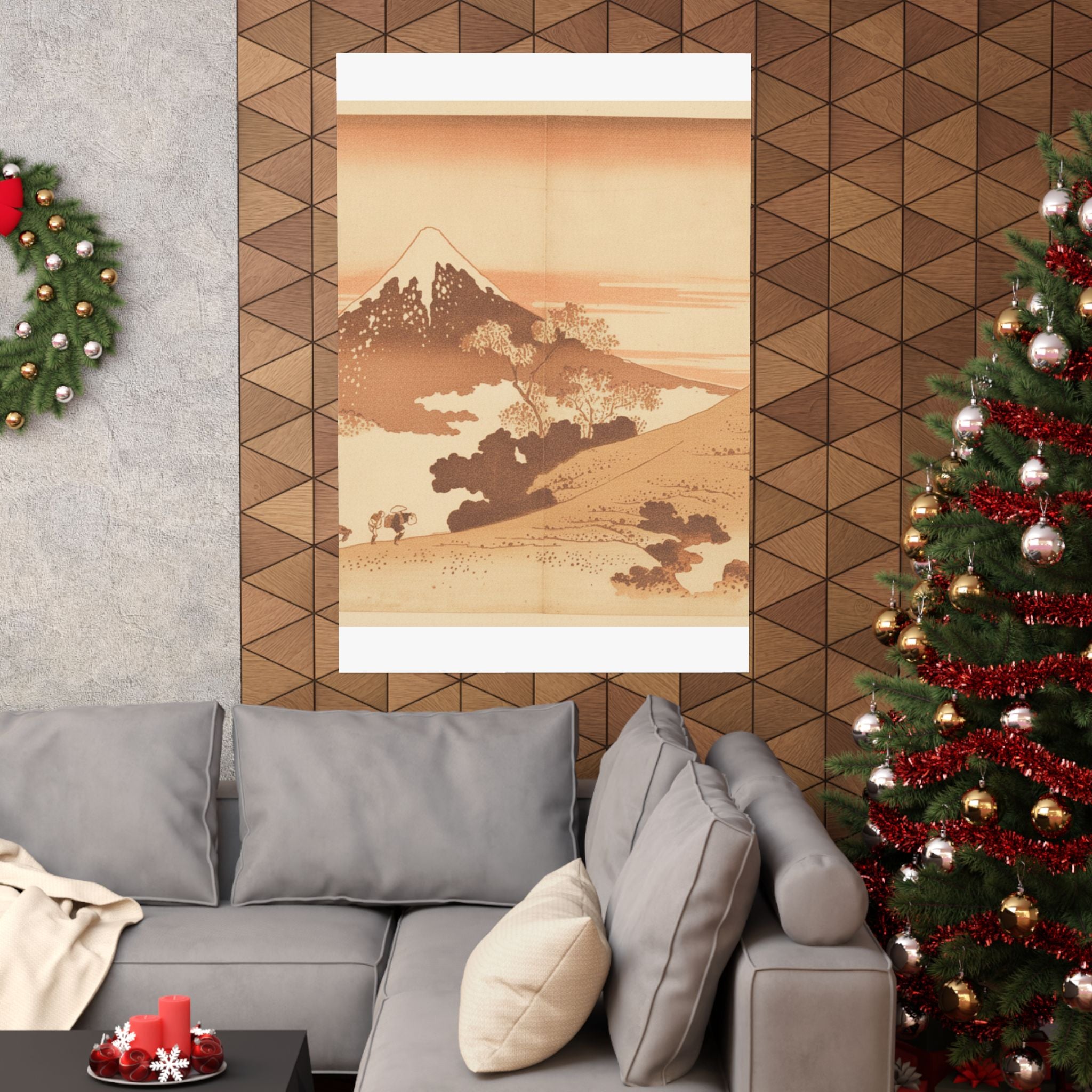 Southern Sunset — Fuji From Inume (?) Pass — Matte Poster
