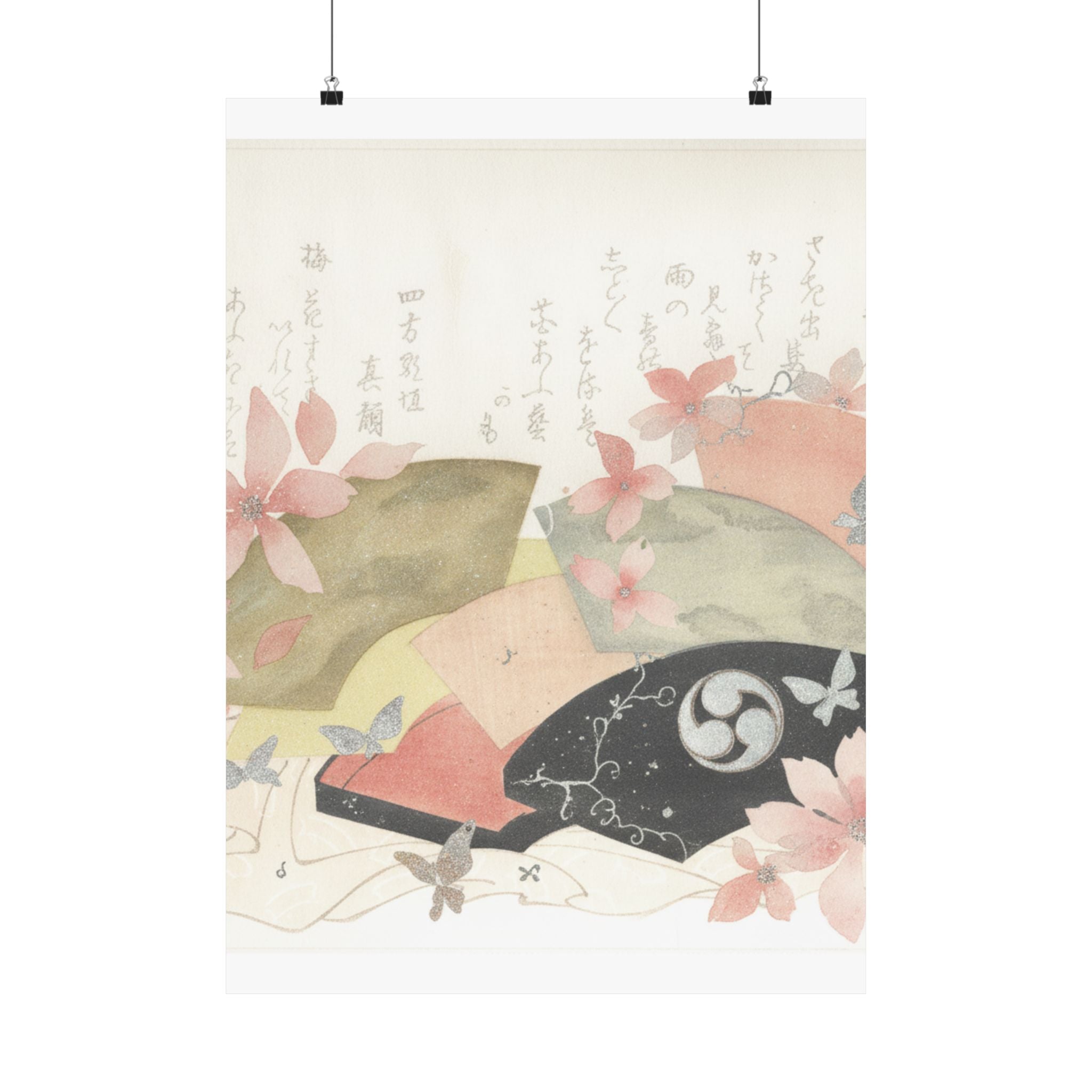 Watercolor — Fan-Box With Fans — Matte Poster