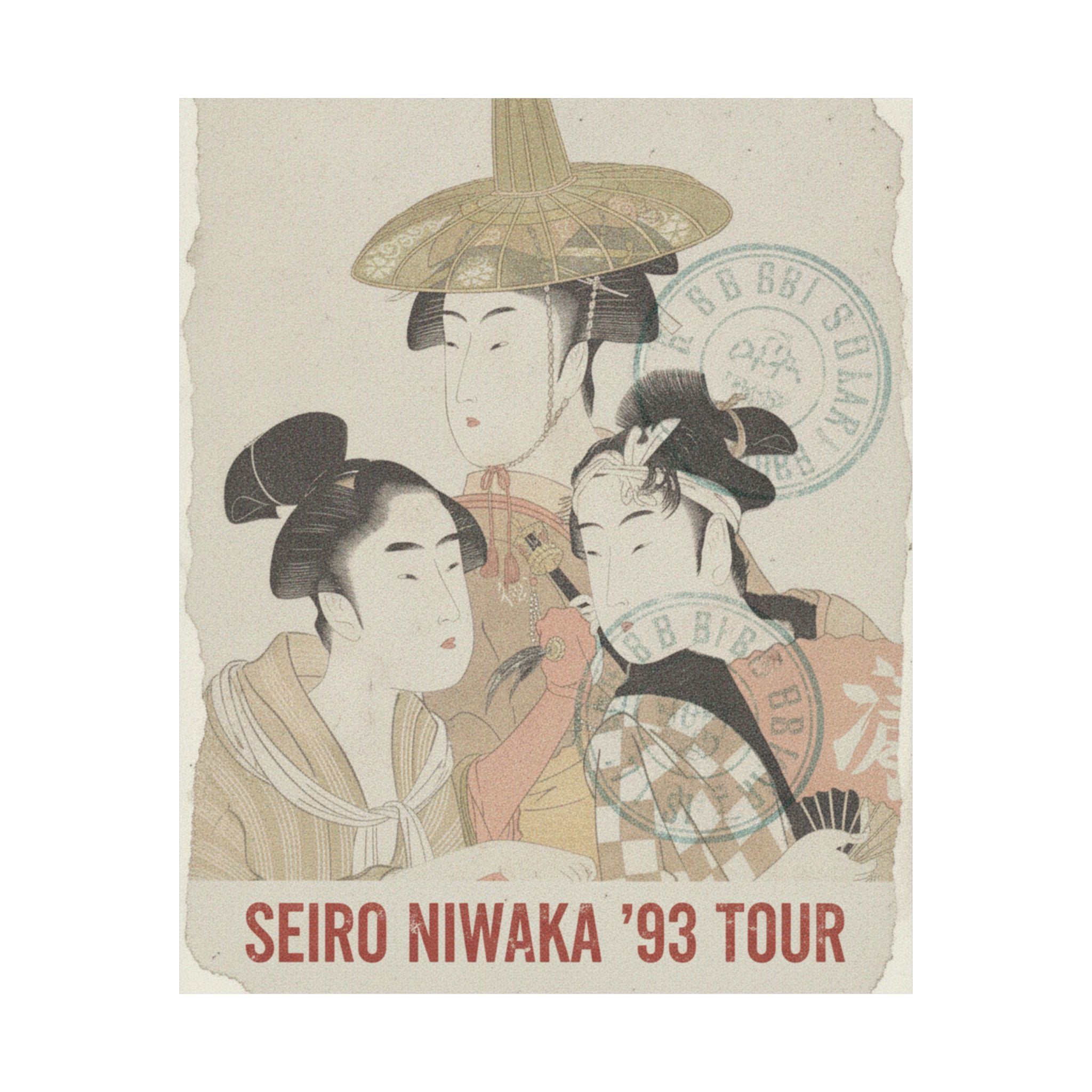 Vintage Bootleg — Seiro Niwaka Onna Geisha No Bu Tojin Shishi Sumo — Matte Poster