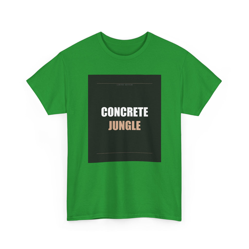 CONCRETE JUNGLE Bold Typography Streetwear Tee