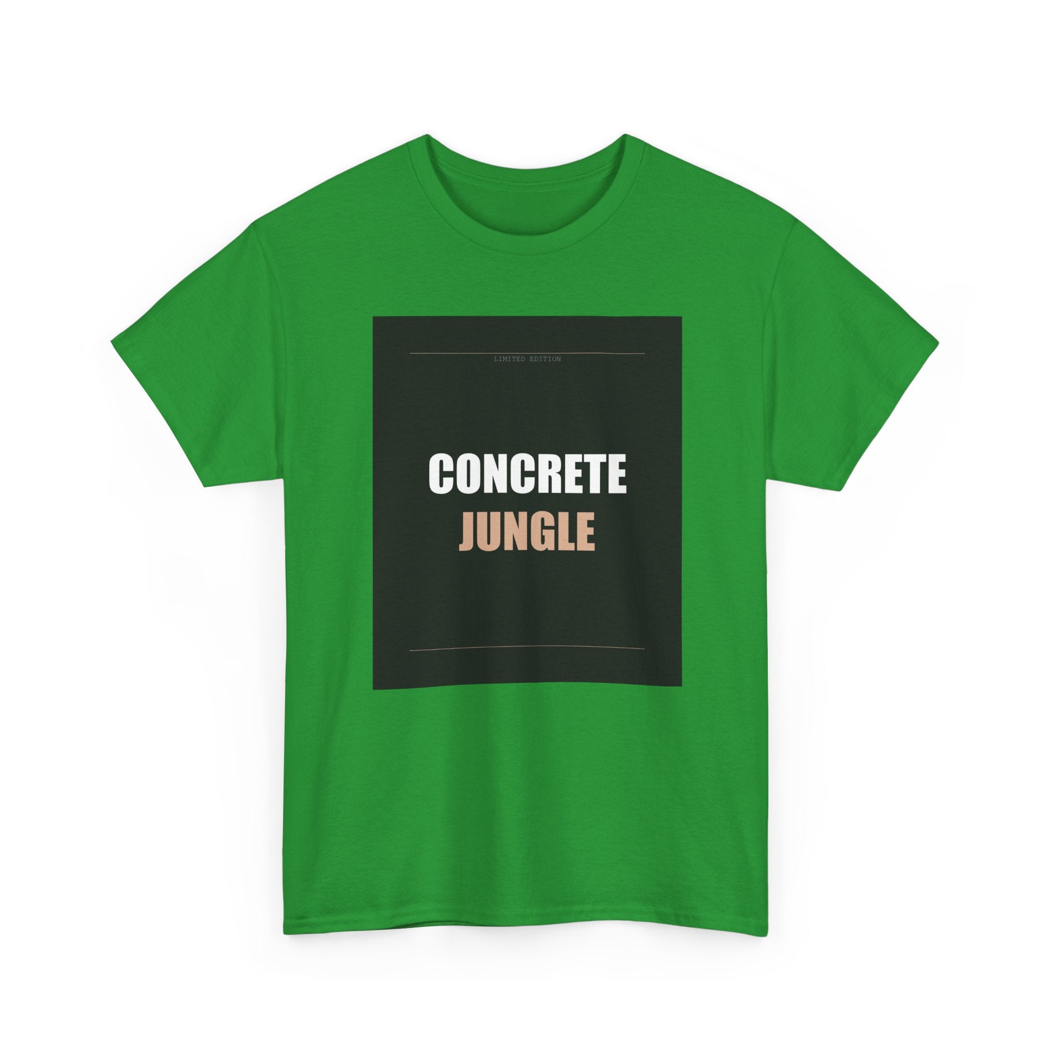 CONCRETE JUNGLE Bold Typography Streetwear Tee