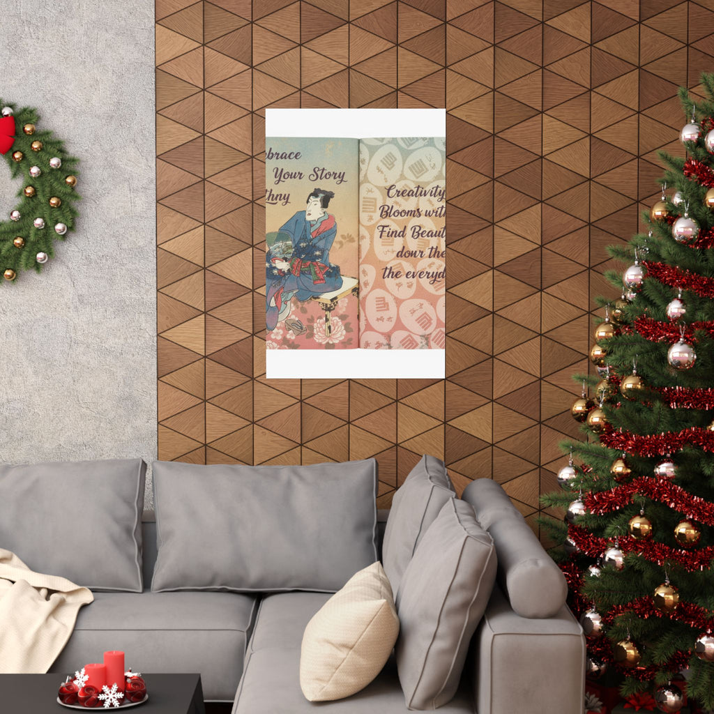 Affirmation — A Fraudulent Murasaki’S Rustic Genji  By Ryūtei Tanehiko — Matte Poster