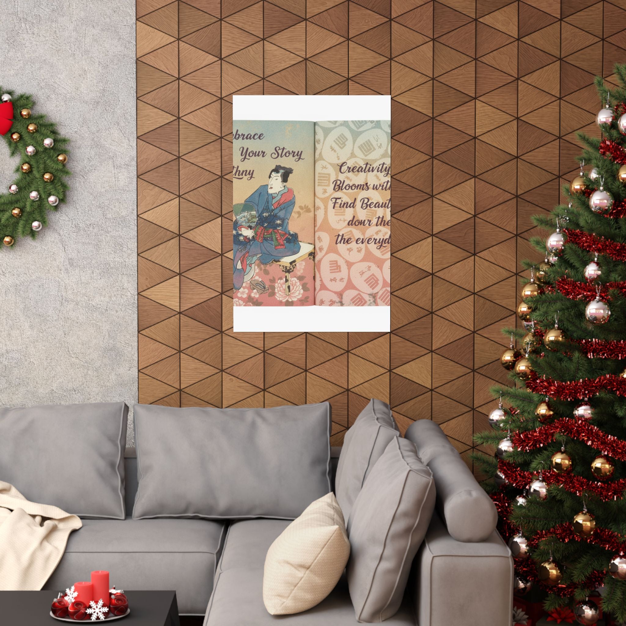 Affirmation — A Fraudulent Murasaki’S Rustic Genji  By Ryūtei Tanehiko — Matte Poster