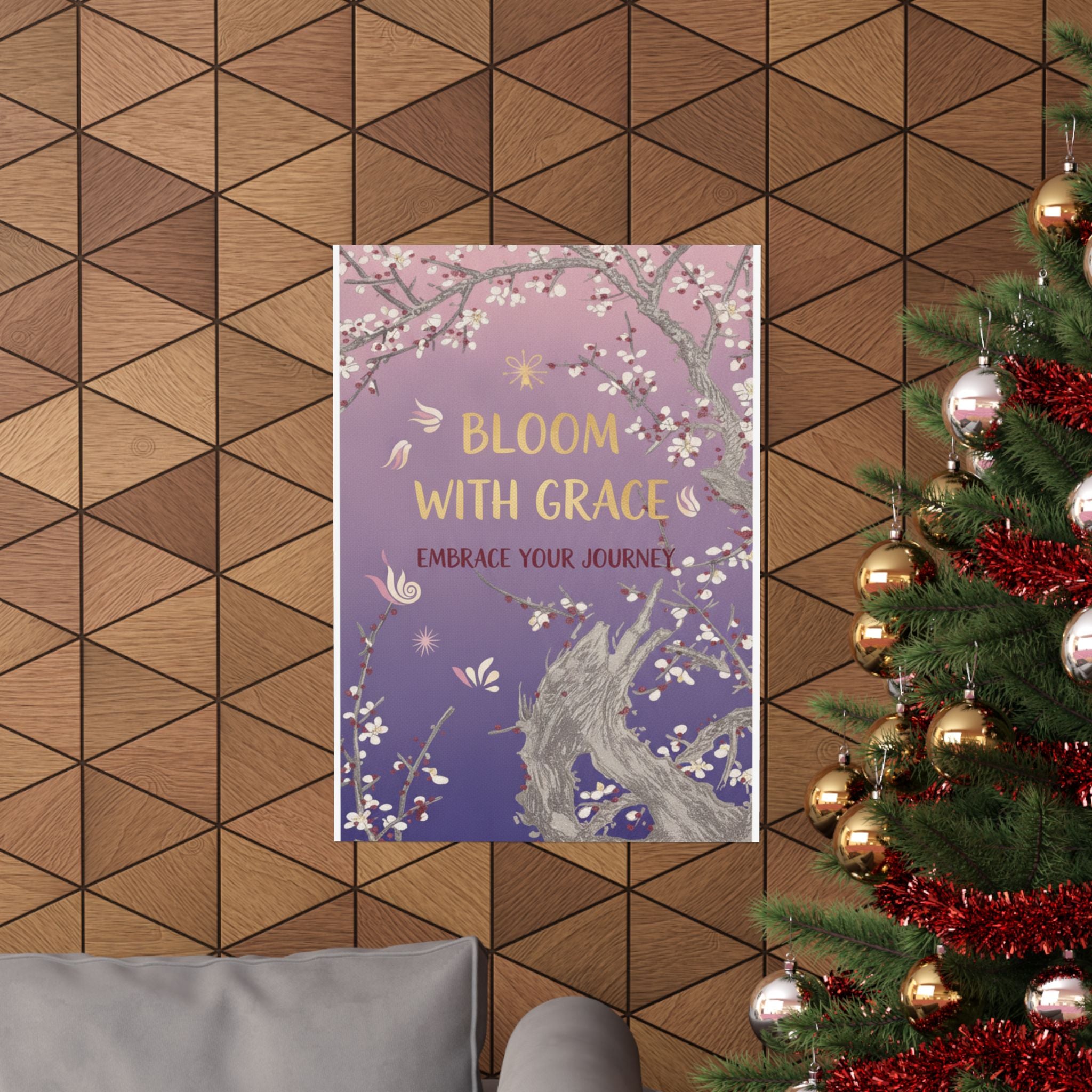 Affirmation — Plum Tree In Blossom — Matte Poster