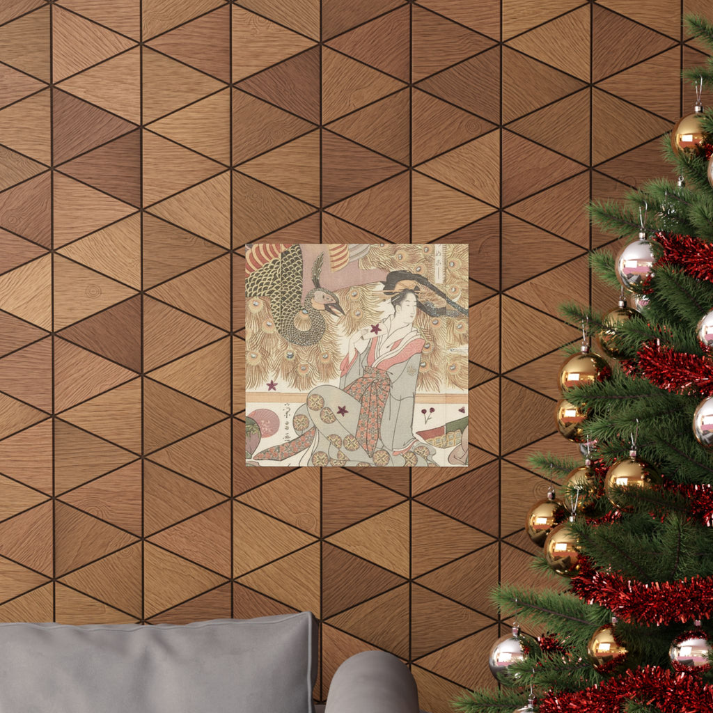 Botanical — Interior Of The House Called Ōgiya — Matte Poster