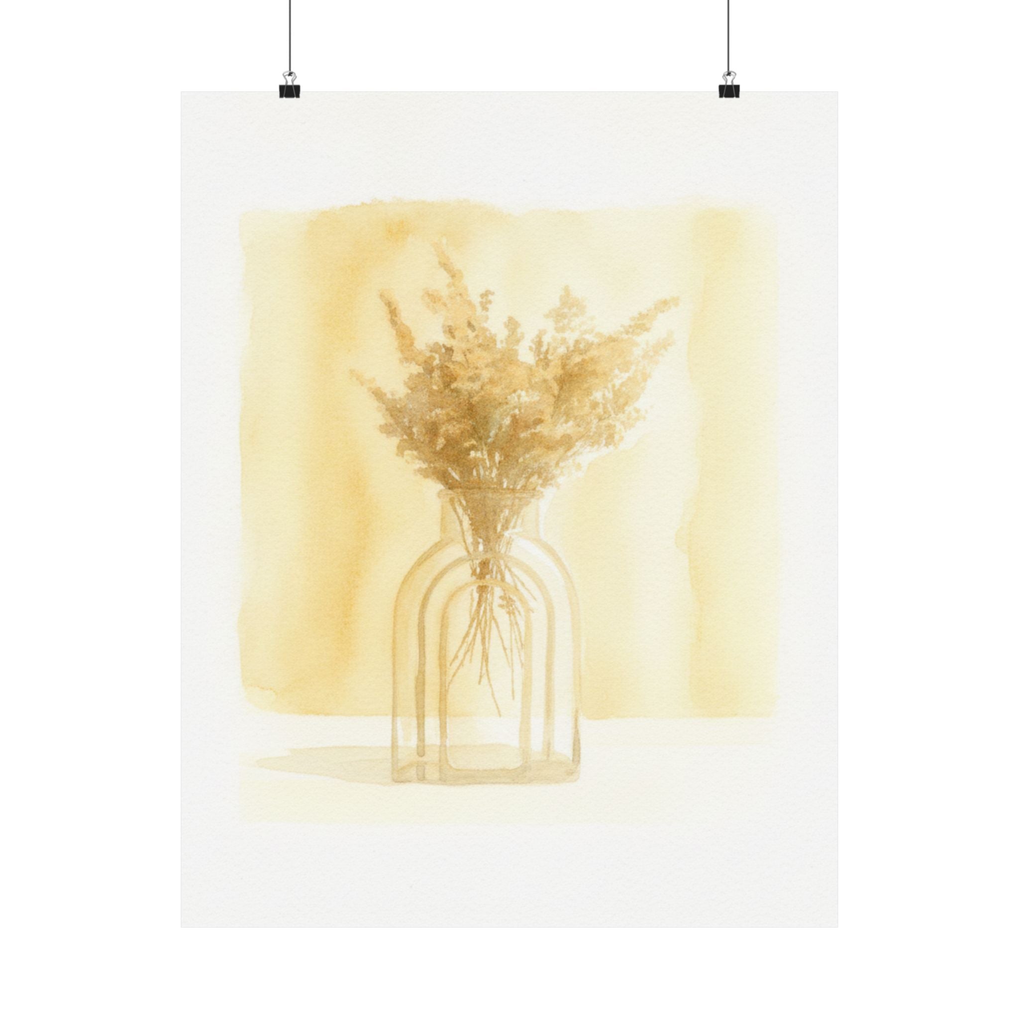Watercolor — Flowers — Matte Poster
