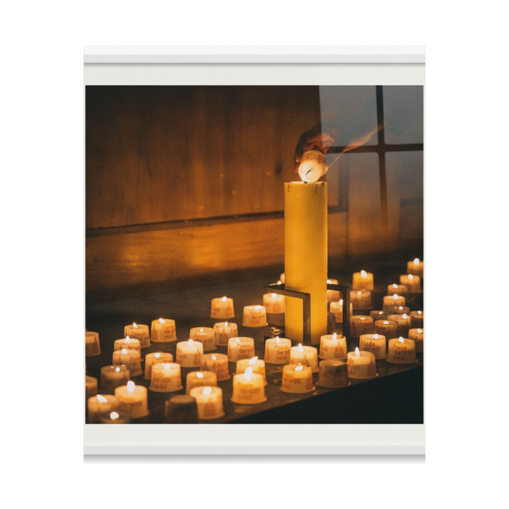 Watercolor — Candle — Matte Poster