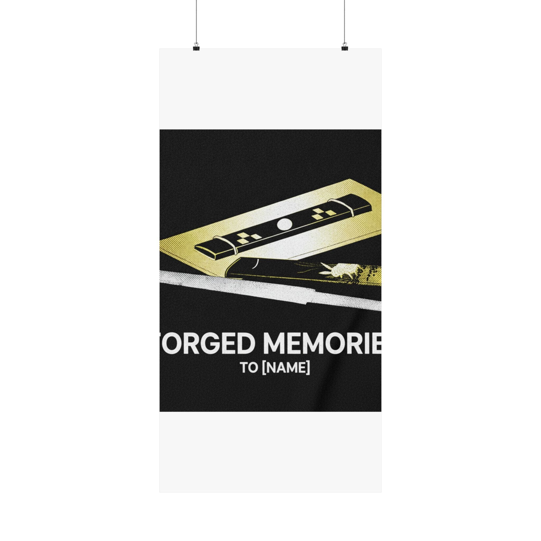 Streetwear Collage — Knife And Two Knife Handles — Matte Poster