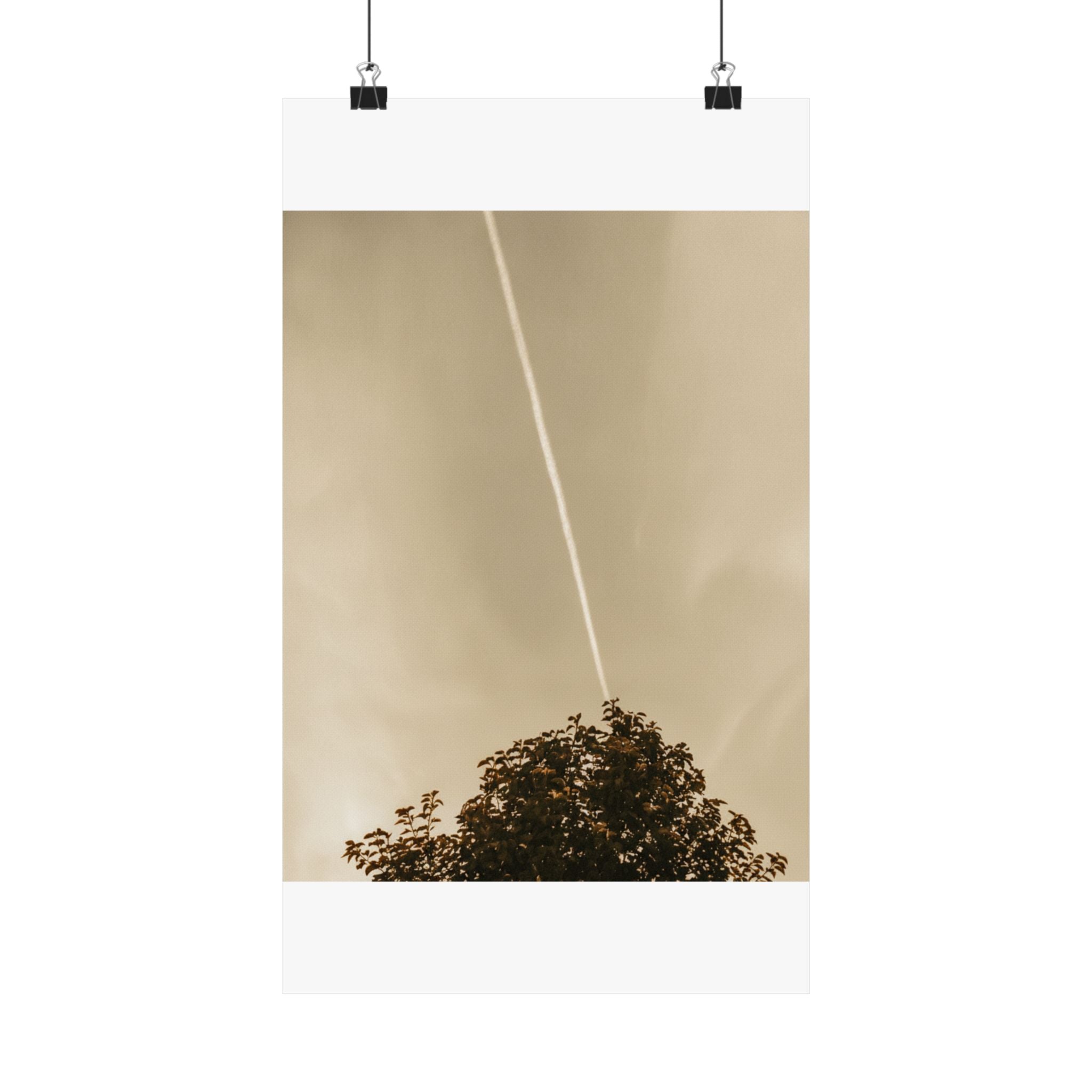 Scenic Nature — Contrail — Matte Poster