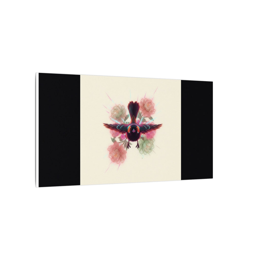 BRED IN THE CITY Flying Bird & Roses Matte Canvas