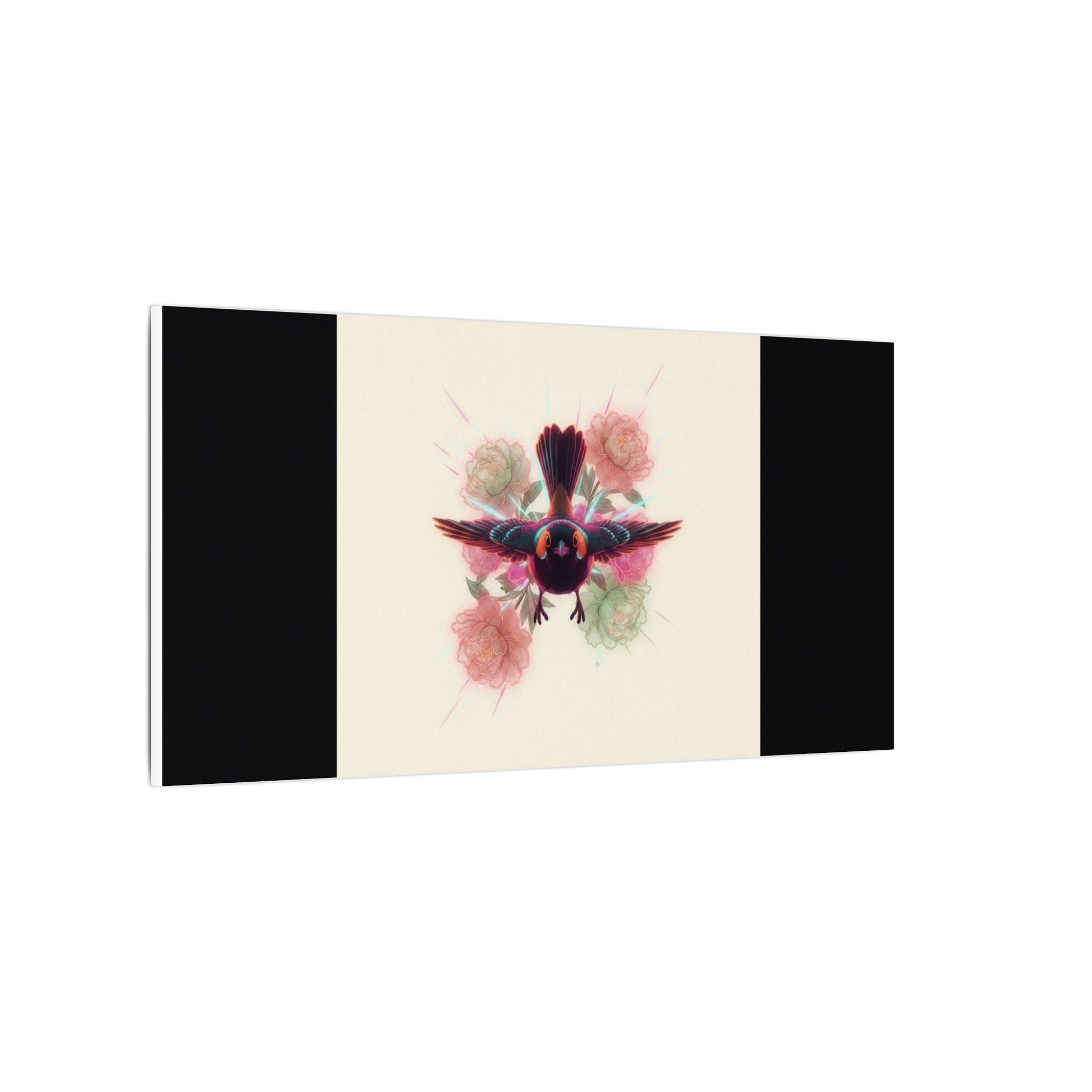 BRED IN THE CITY Flying Bird & Roses Matte Canvas