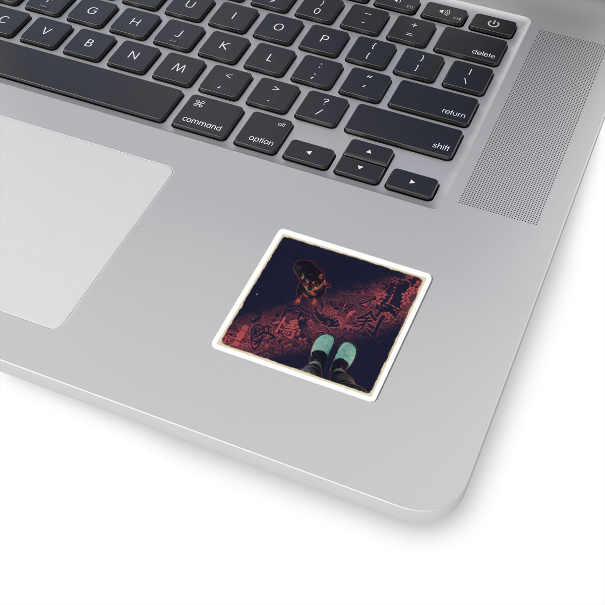 Japanese Street — Dog — Kiss-Cut Sticker