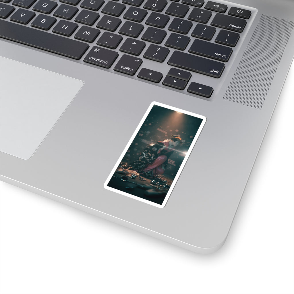 Cinematic — Actor Nakamura Kumetaro Ii As Minato, The Wife Of Yura Hyogonosuke — Kiss-Cut Sticker