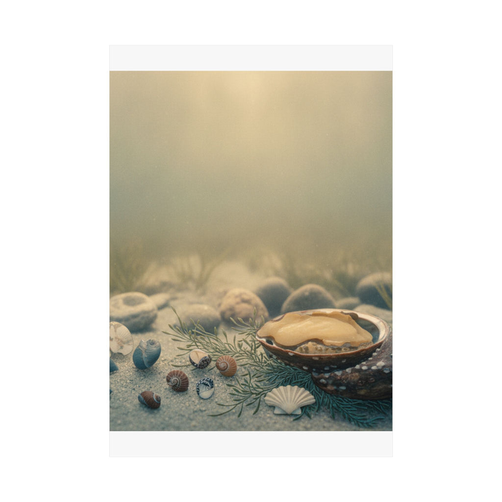 Scenic Nature — Shells Under Water — Matte Poster