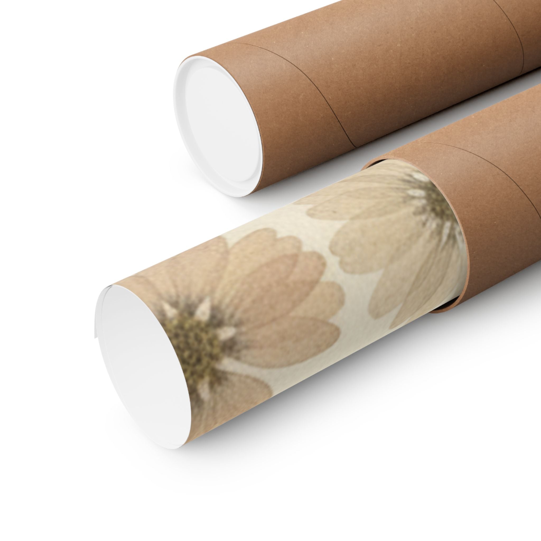 Botanical — A Lady With Three Attendants In The Rain — Matte Poster