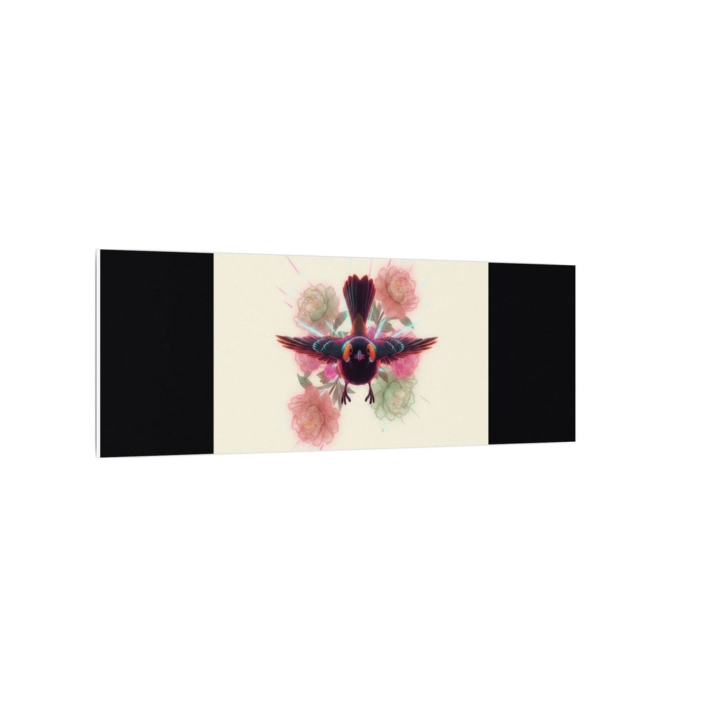 BRED IN THE CITY Flying Bird & Roses Matte Canvas