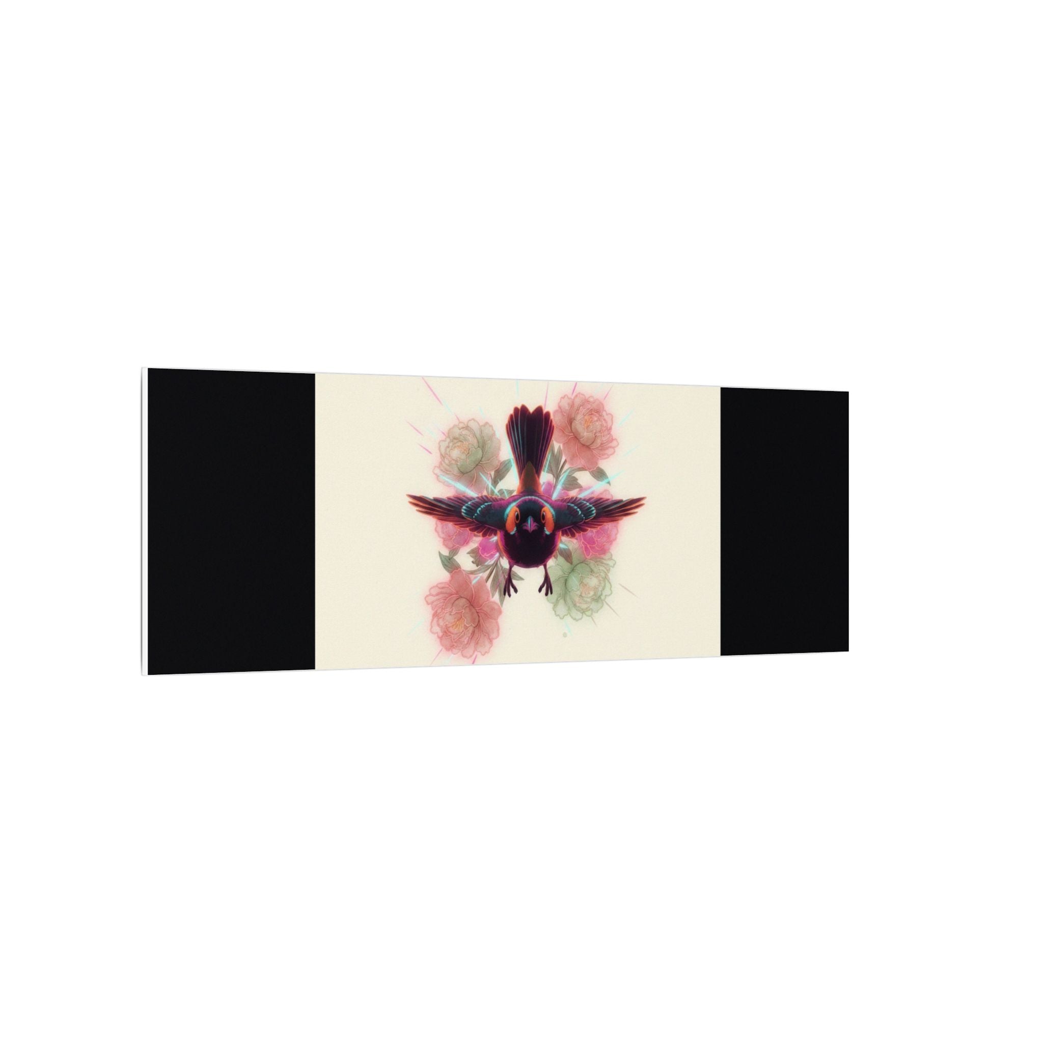 BRED IN THE CITY Flying Bird & Roses Matte Canvas
